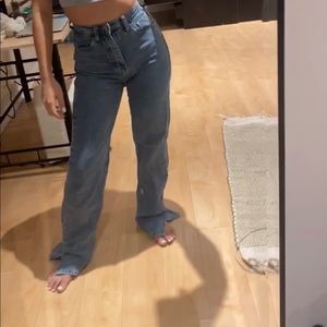 Slide slit jeans (size 0/1)